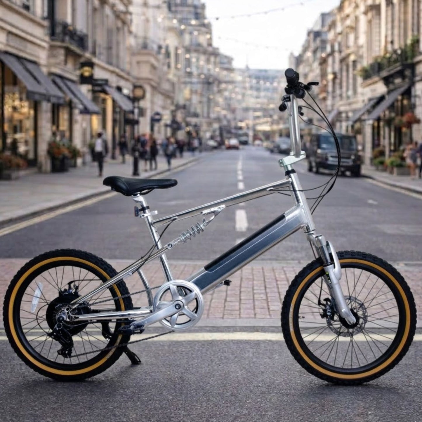 電動アシスト自転車 E-BIKE BMX CYRQ サーク クローム