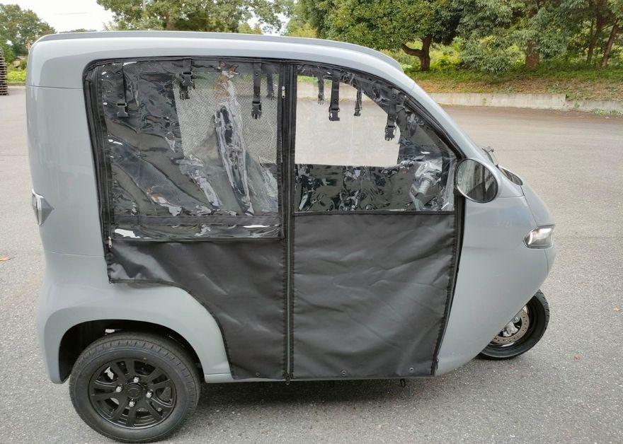 【限定２台】電動トゥクトゥク トライク 軽微な傷あり特価 3輪 3人乗り 側車付 軽二輪 マイクロモビリティ EV 小型 ミニ FAVICLE ファビクル Entre Vehicle アントレビークル グレー
