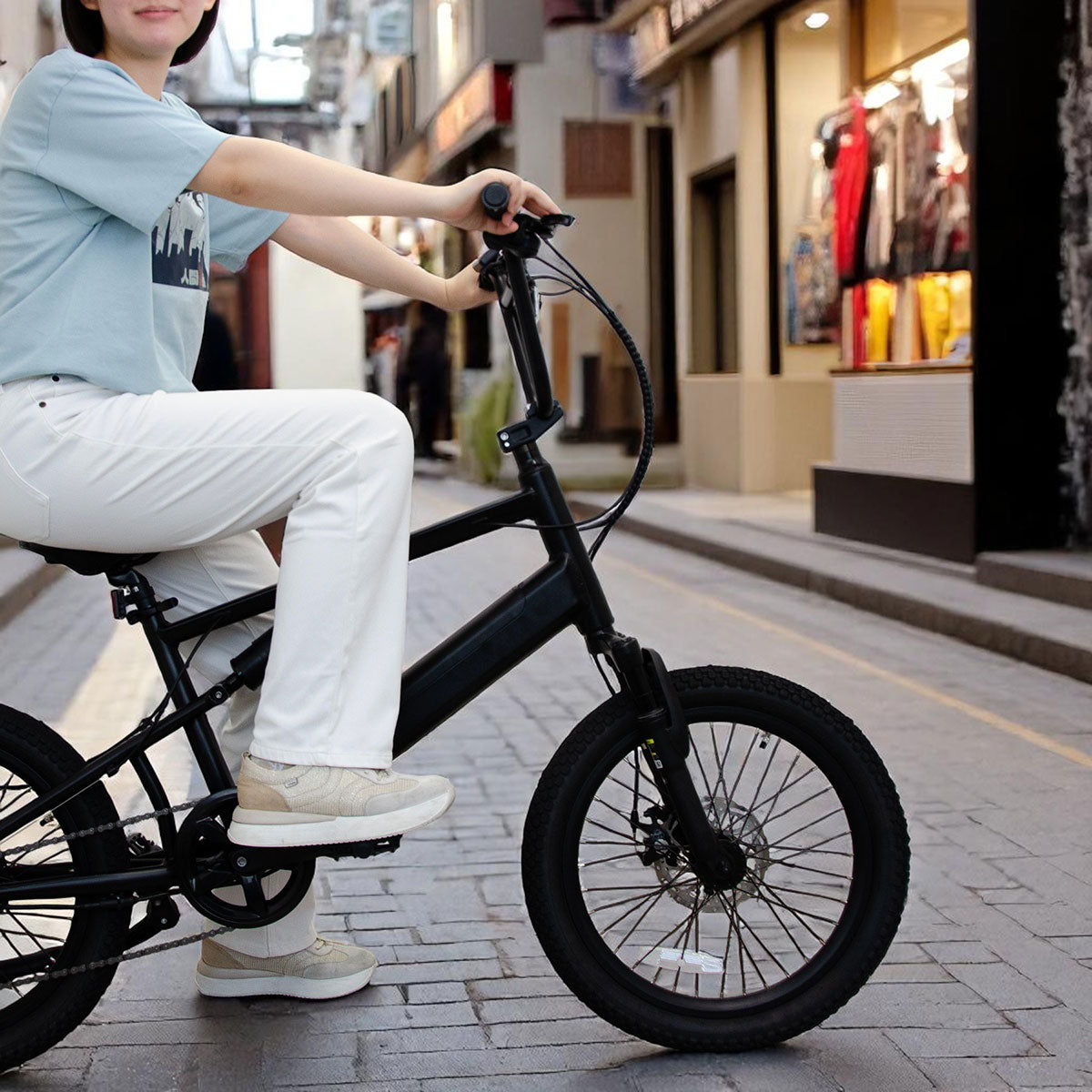 電動アシスト自転車 E-BIKE BMX CYRQ サーク ブラック