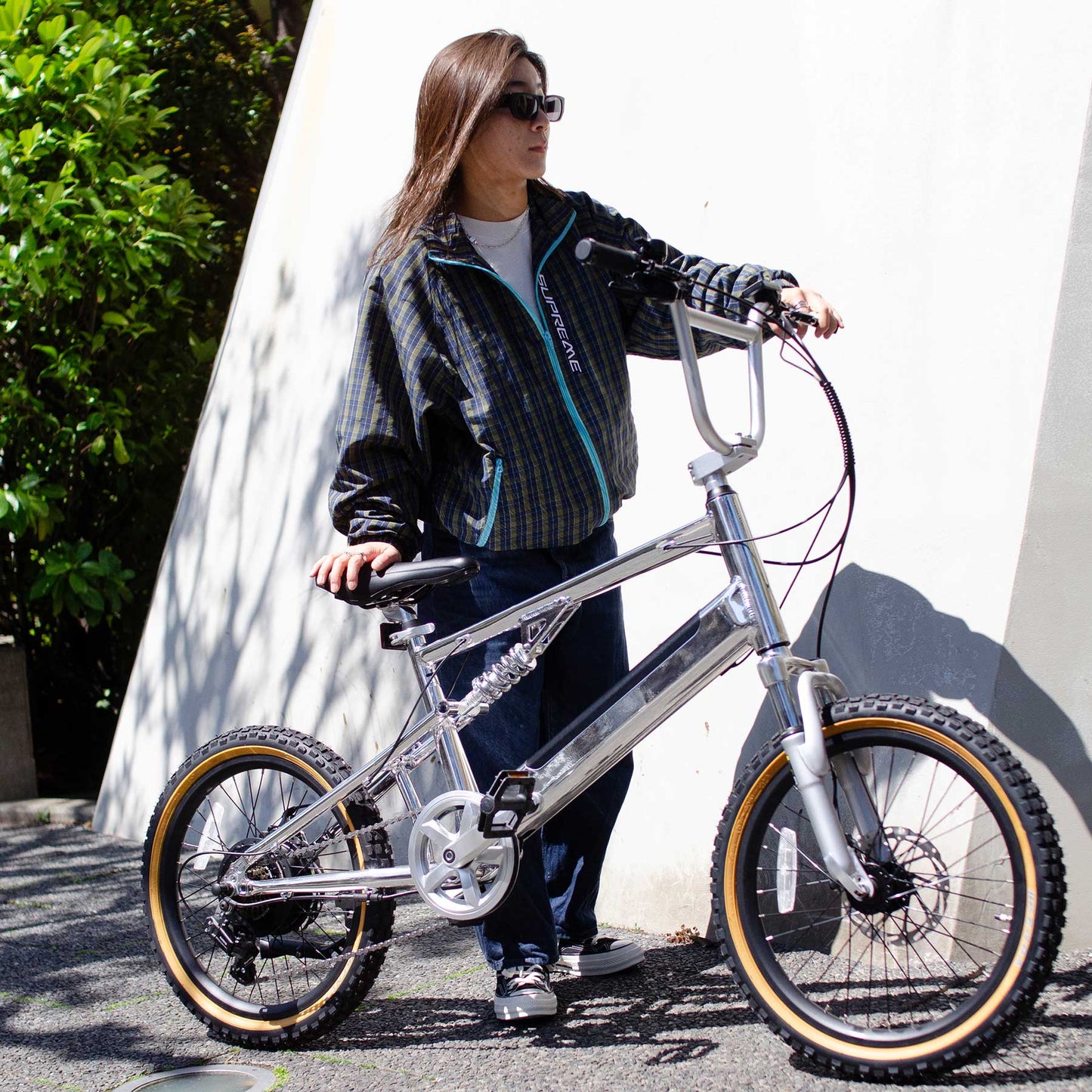 電動アシスト自転車 E-BIKE BMX CYRQ サーク クローム